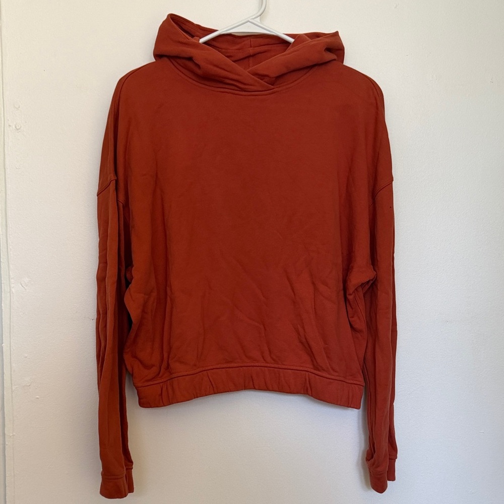 Lululemon Relaxed Cropped Hoodie - 8 - Cayenne Orange